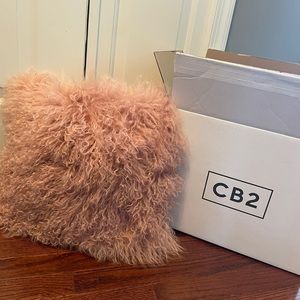 Mongolian pink pillow from CB2